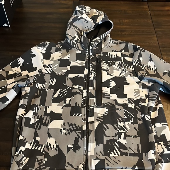 EUC Nike Tech Fleece Full Zip Hoodie Jacket Mens Digi Snow Camo XL - Picture 2 of 8